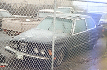 Phil Devitte car after accident